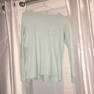Blue/Silver Vineyard Vines Long Sleeve T-Shirt